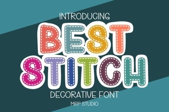 Top Stitch Fonts for Your Creative Projects