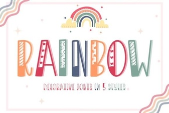 Creative Rainbow Fonts for Dynamic Web Design