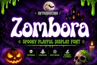 Zombora Font: Creative Design & Typography Projects