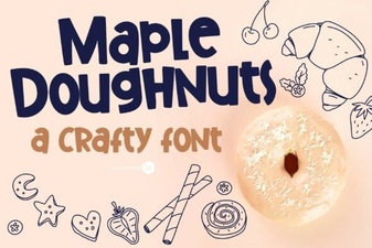 Maple Font Family for Doughnut Shop Branding