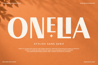 Onelia Font: Design Projects & Creative Inspiration