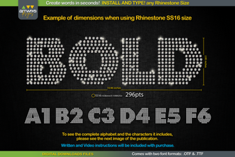 Spark Your Projects with Modern Rhinestone Fonts