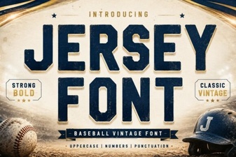 Fonts for Sports Jersey Design and Creative Projects